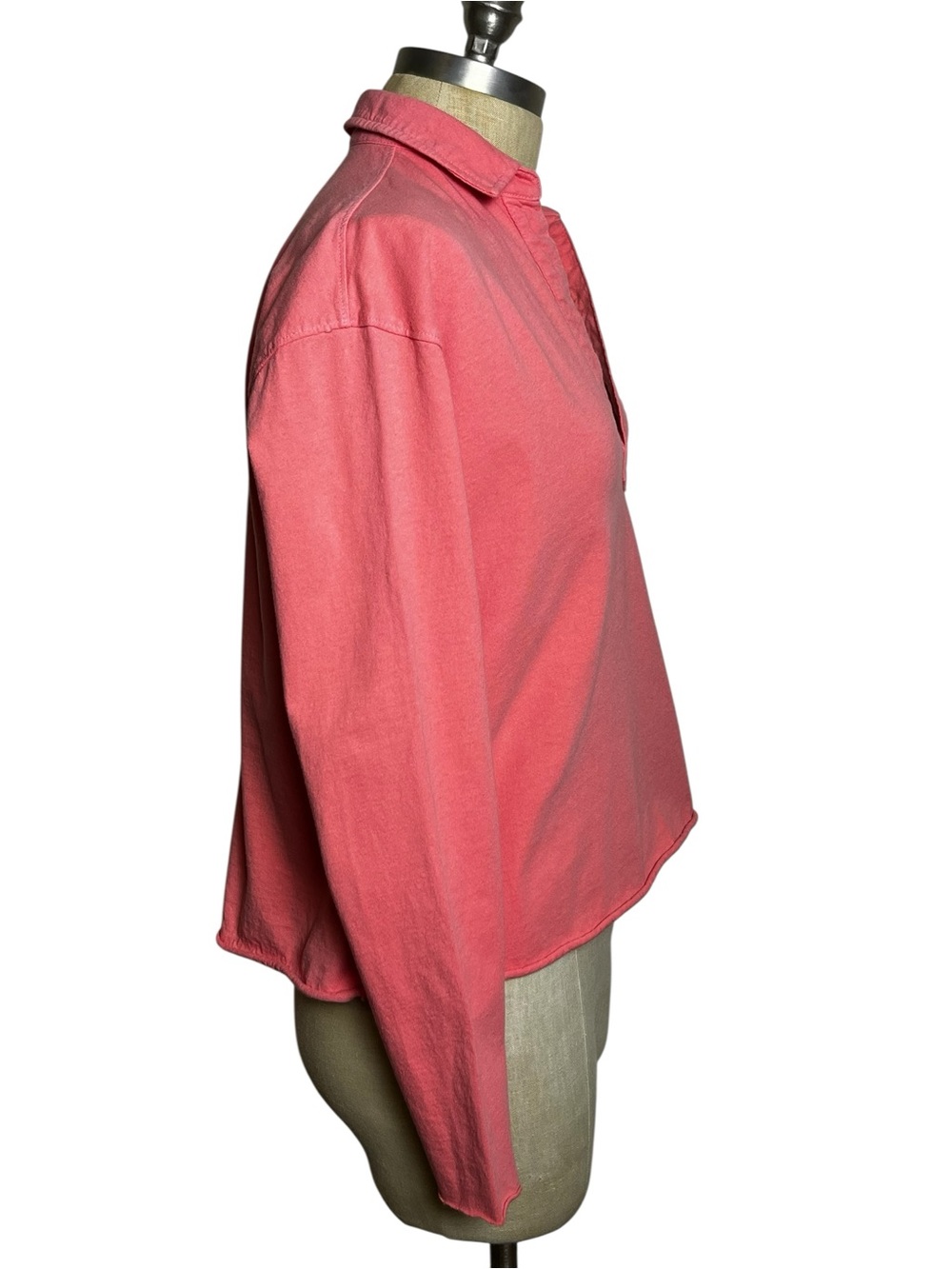 Frank & Eileen LAB Patrick Heritage Jersey Polo Tee Popover Coral Pink XS USA - Picture 10 of 13